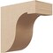Ekena Millwork 6"W x 12"D x 12"H Classic Del Monte Rough Cedar Woodgrain TimberThane Corbel, Primed Tan CORUR06X12X12DELRCPR - alternate 1